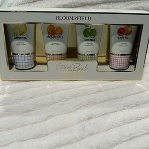 Bloom & Field Citrus Punch (4) Piece Collection Scented Hand Cream.